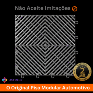 PISO MODULAR AUTOMOTIVO - CINZA PRATA