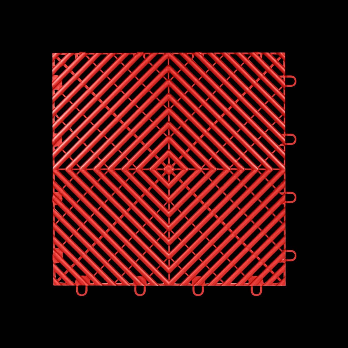 PISO MODULAR AUTOMOTIVO - VERMELHO 1 Piso Modular Automotivo OxyDeck na cor vermelho