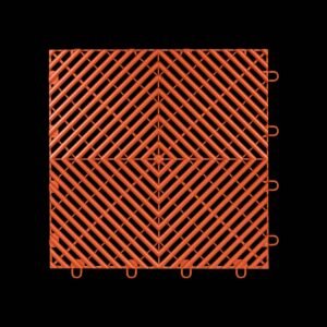 Piso Modular Automotivo OxyDeck na cor Laranja