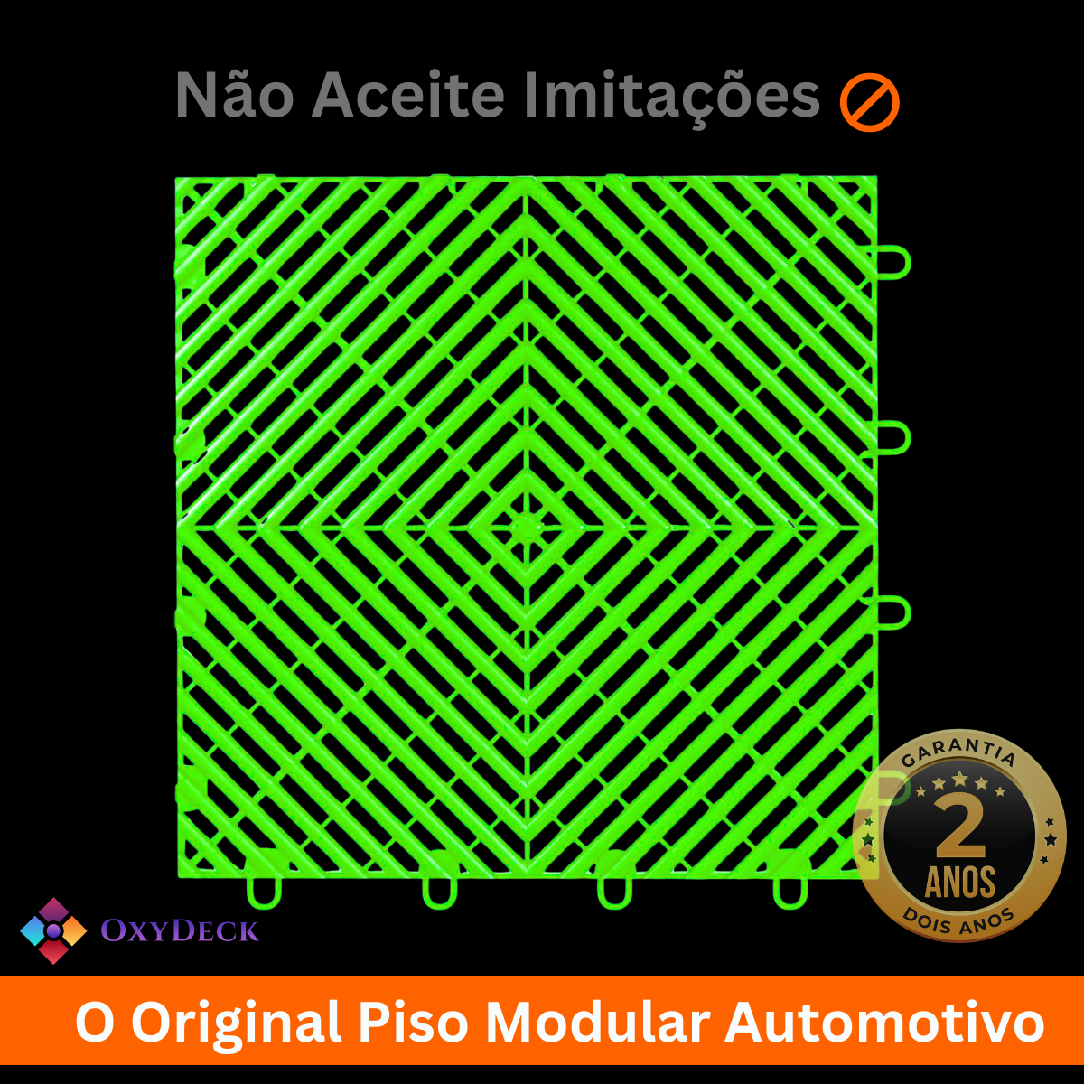 PISO MODULAR AUTOMOTIVO - VERDE LIMÃO