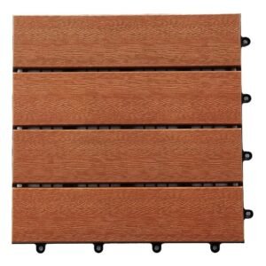 Deck Modular Premium 4 Ripas OxyDeck® SIGNATURE 4R — Aspire Cedro | 30x30cm